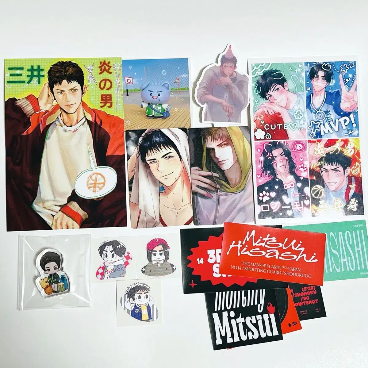 カレンダーポストカード 三井寿 SLAM DUNK （スラムダンク） 三井寿 センイルカフェ 月刊 三井 寿 全員