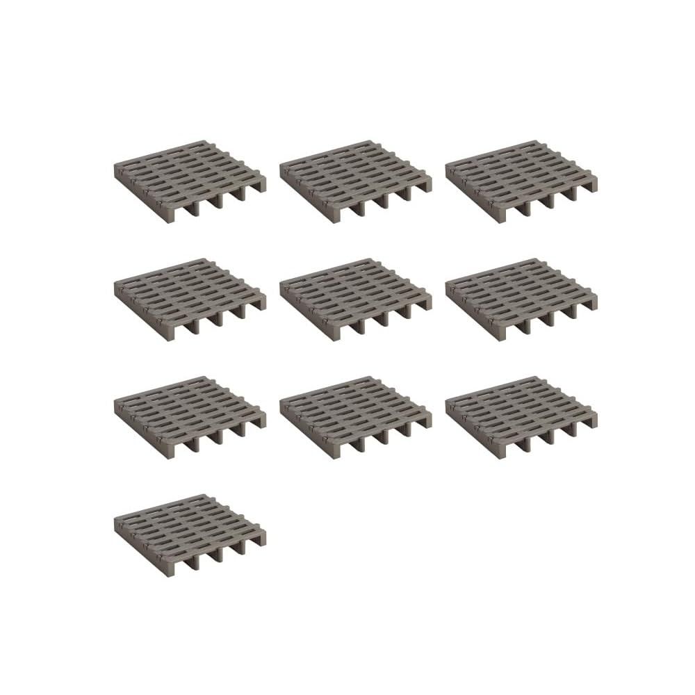 迅速発送 まとめ買い10台セット Belca ベルカ 日本製 すのこ ジョイントパレット 10台セット 1台あたり 幅51.7×奥行51.6×高さ7.1cm エコブラウン 耐荷重 120kg 組み合わせ自由 連結 湿気防止 JP-BR10E