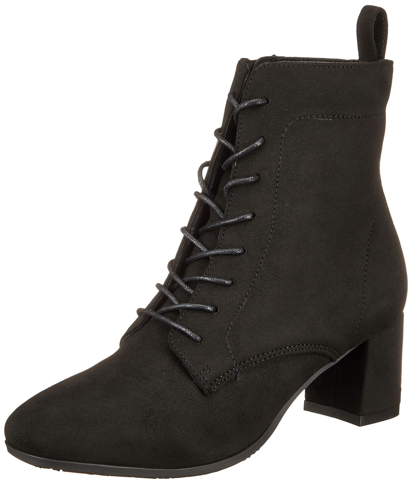 エンチャンテッド ショートブーツ レースアッププルストラップショートブーツ 22222 レディース ブラックスエード small 2E