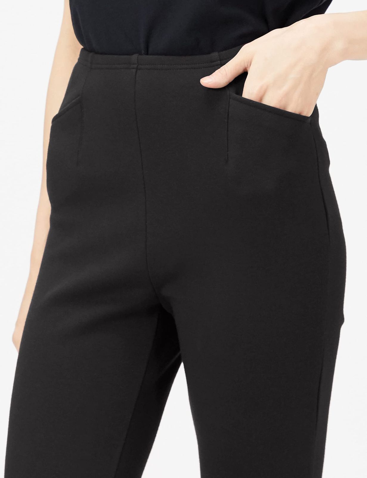 アリキ パンツ バルキーポンチ裏起毛スリムパンツ 股下75 cm レディース 2135 JS 75 ブラック S