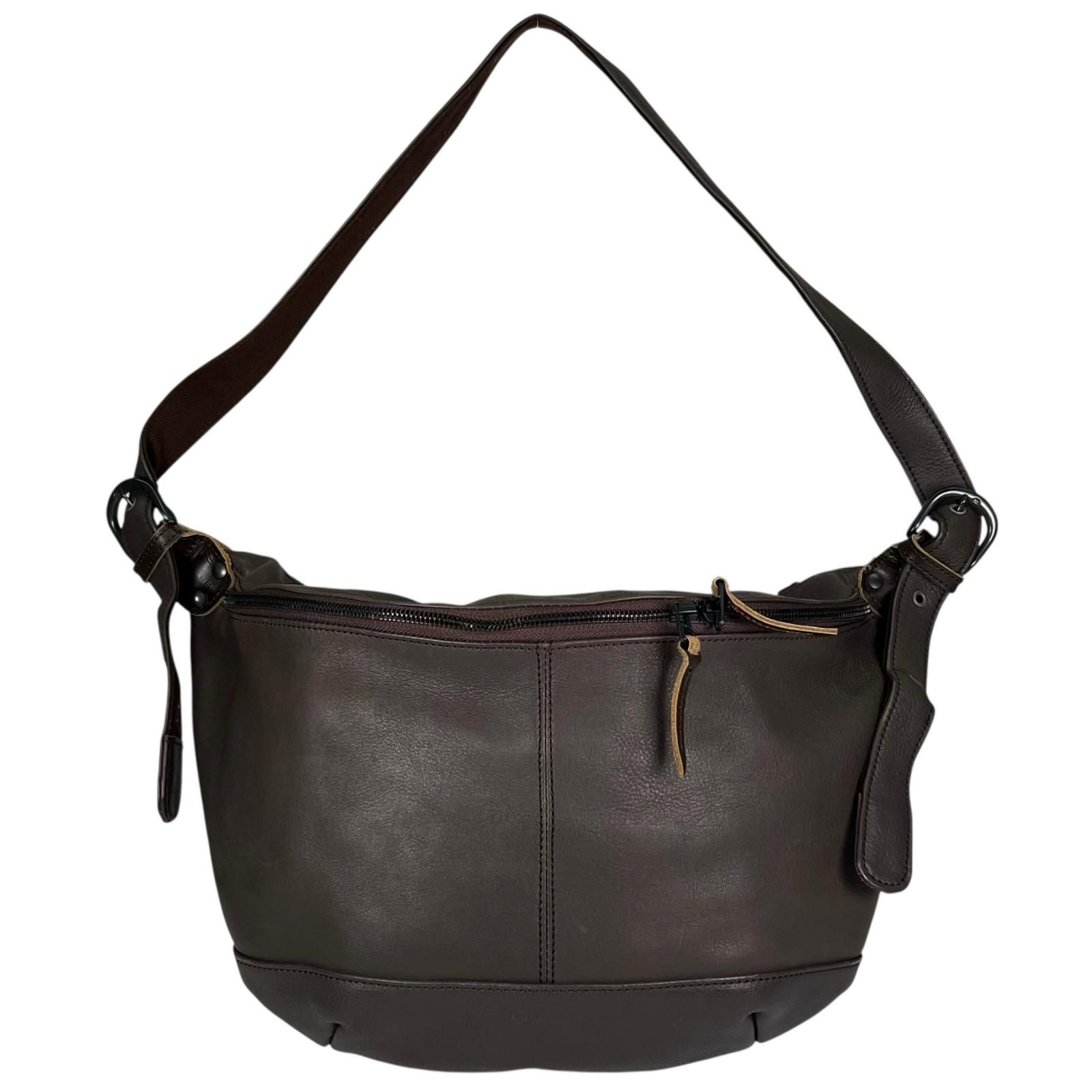 Butler Verner Sails バトラーヴァーナーセイルズ ショルダーバッグ 牛革 ブラウン メンズ 送料無料