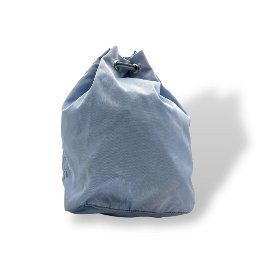 PRADA プラダ ポーチ 巾着 ナイロン ブルー I944 - メルカリ