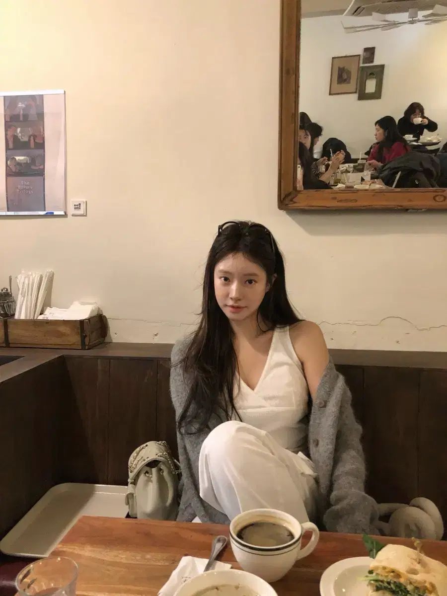 The wish リズ leeds テディ アルパカ カーディガン グレー