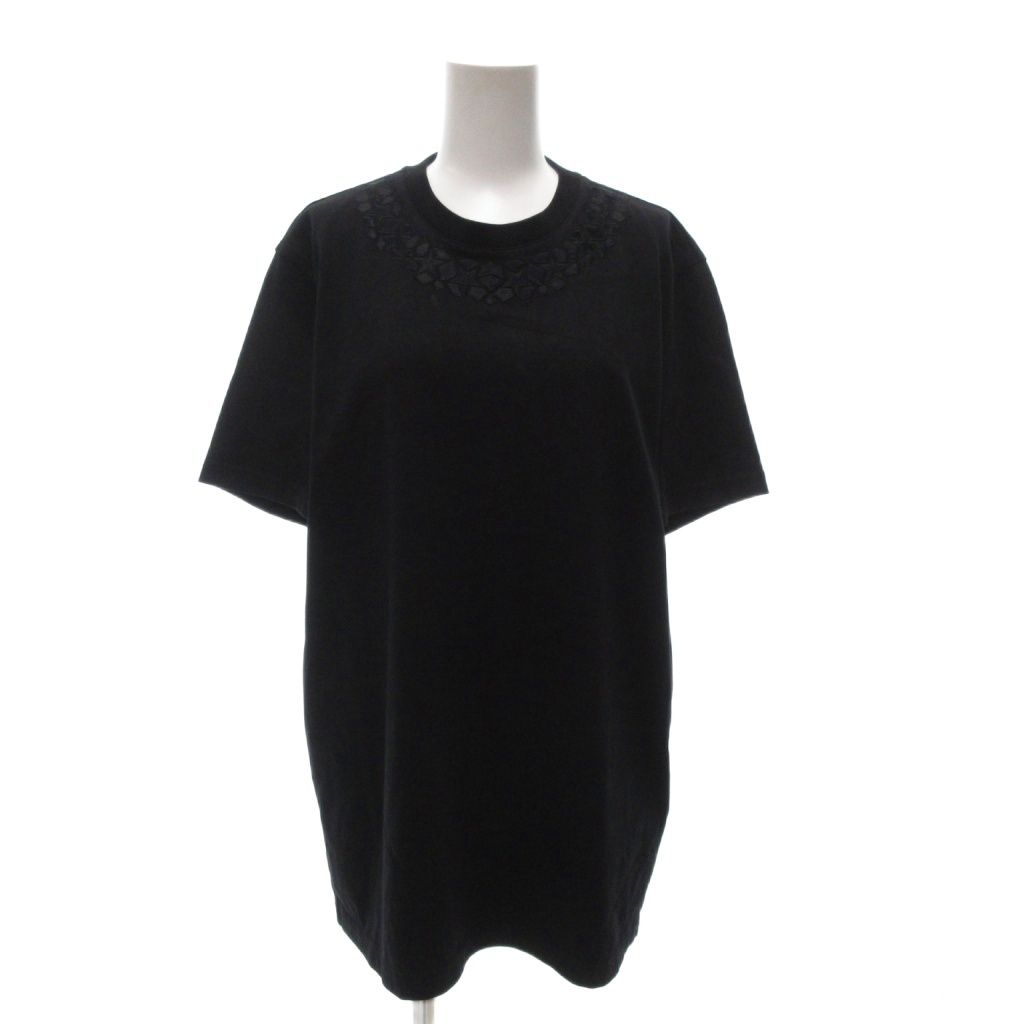 【中古】ジバンシィ GIVENCHY 美品 Tシャツ カットソー M 刺繍 半袖 黒 ブラック 17F7227668 /AE ■GY19 レディース ジバンシィ GIVENCHY 美品 Tシャツ カットソー M 刺繍 半袖 黒