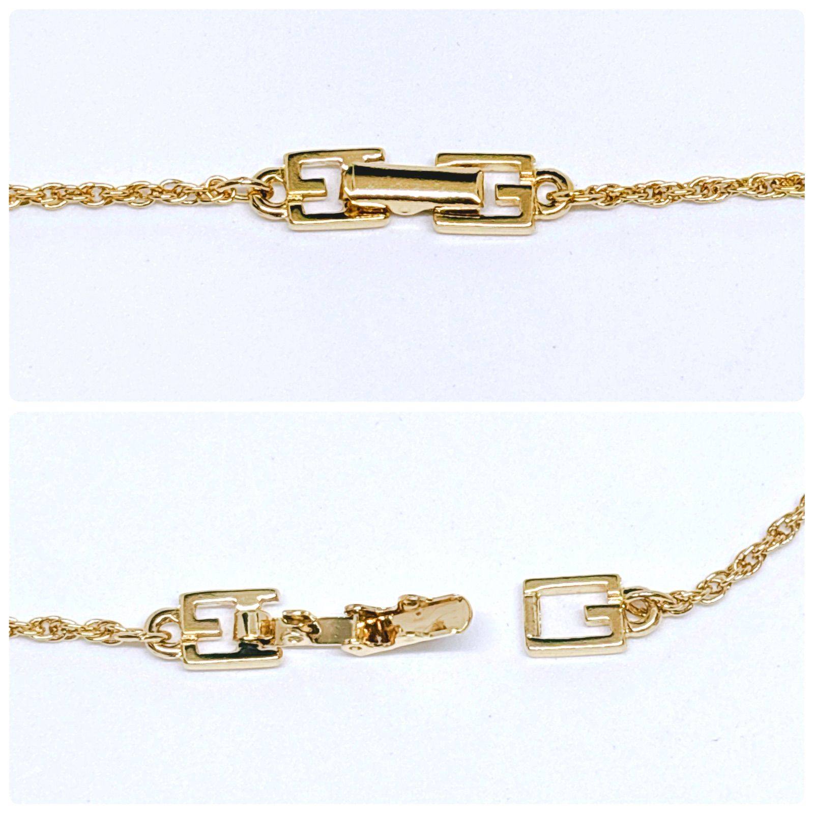 GIVENCHY ジバンシー バタフライ ネックレス ゴールドカラー ライン