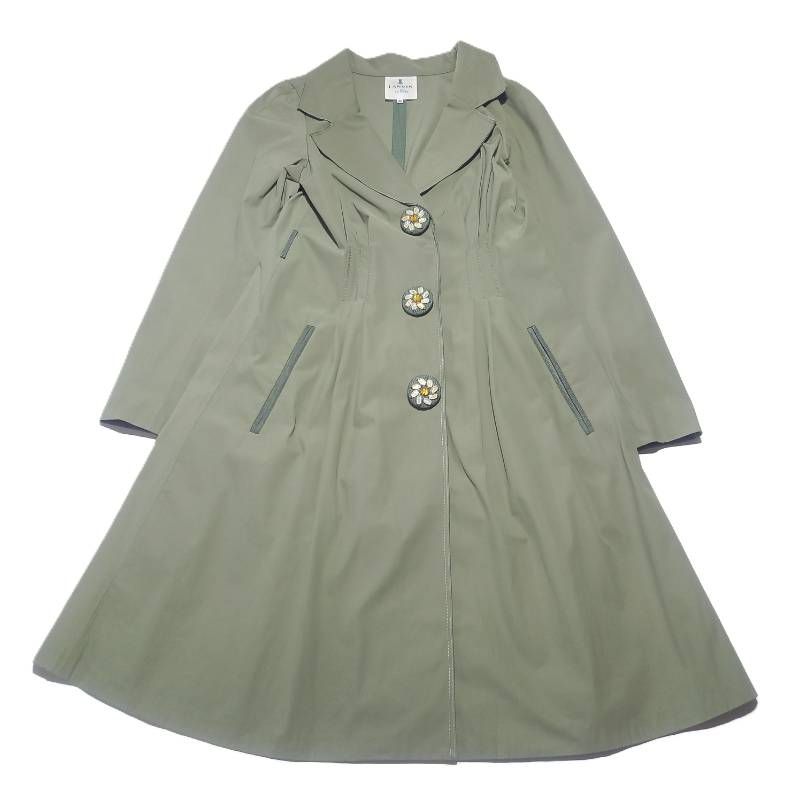ランバンオンブルー トレンチコート ケープ付2WAYトレンチコート