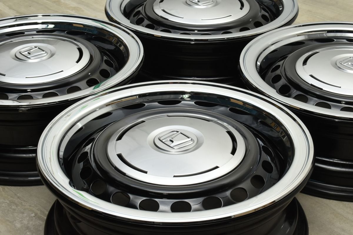 新車外し ホンダ N-BOX JOY ターボ 純正 14in 4.5J 40 PCD100 4本 N-ONE N-WGN | スラッシュ プラス ジョイ 納車外し スチール