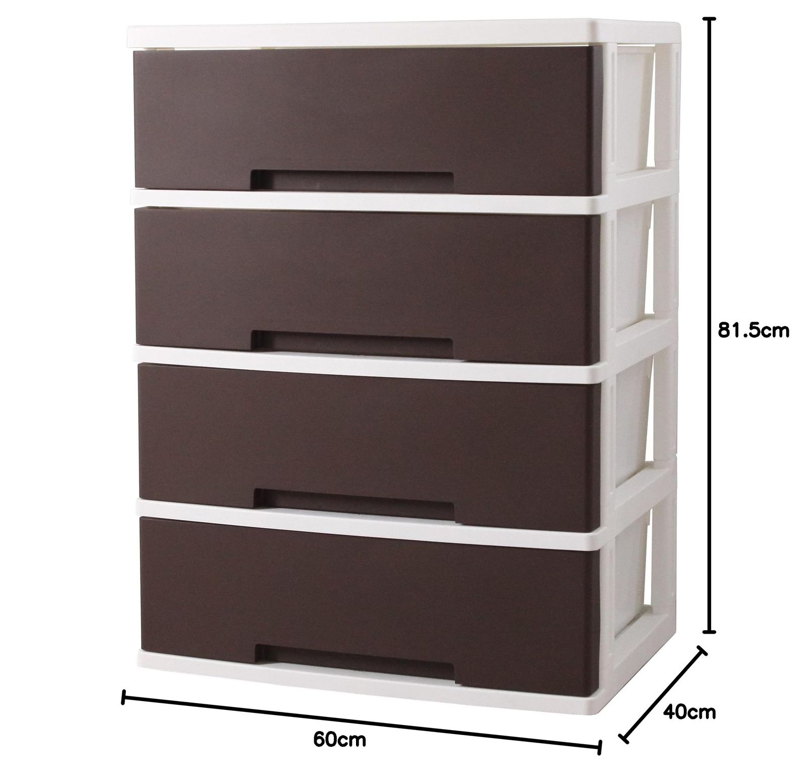 ブラウン W60×D40×H81.5cm