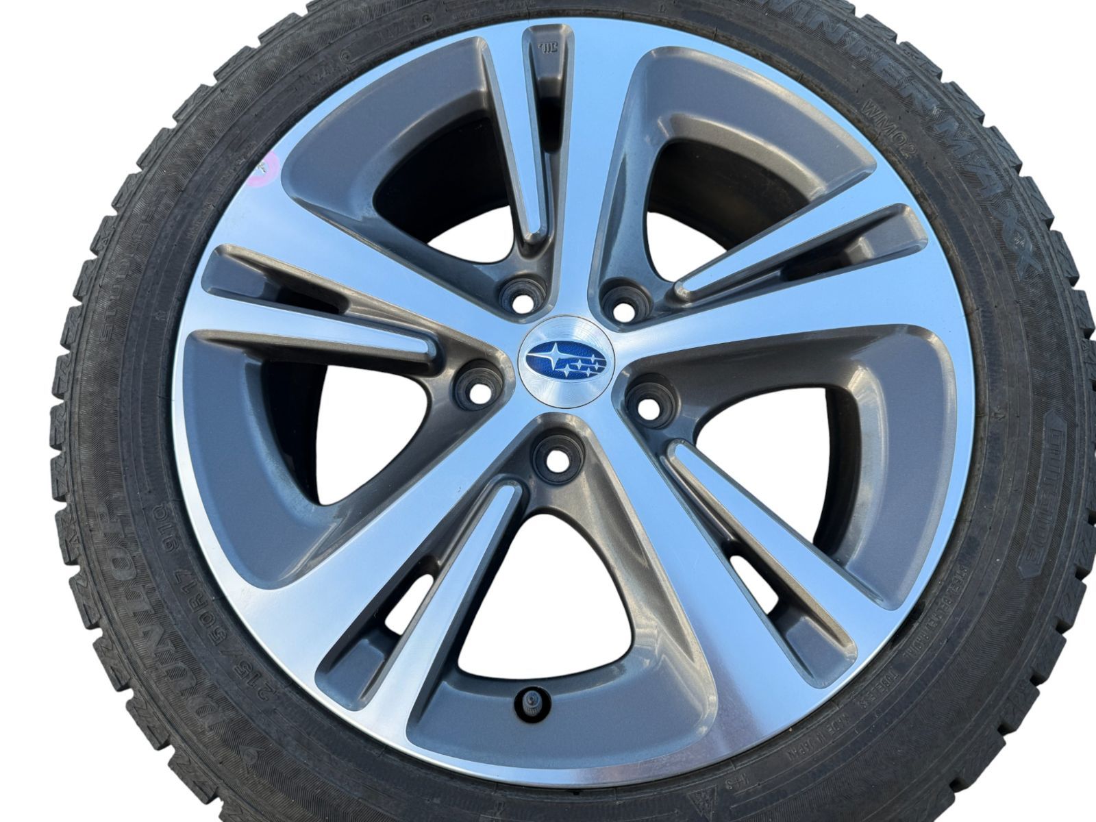 レヴォーグ VM4 純正アルミホイール 215|50R17 17×7J 5×114.3 IS ＋55 4本セット 管理番号 4947