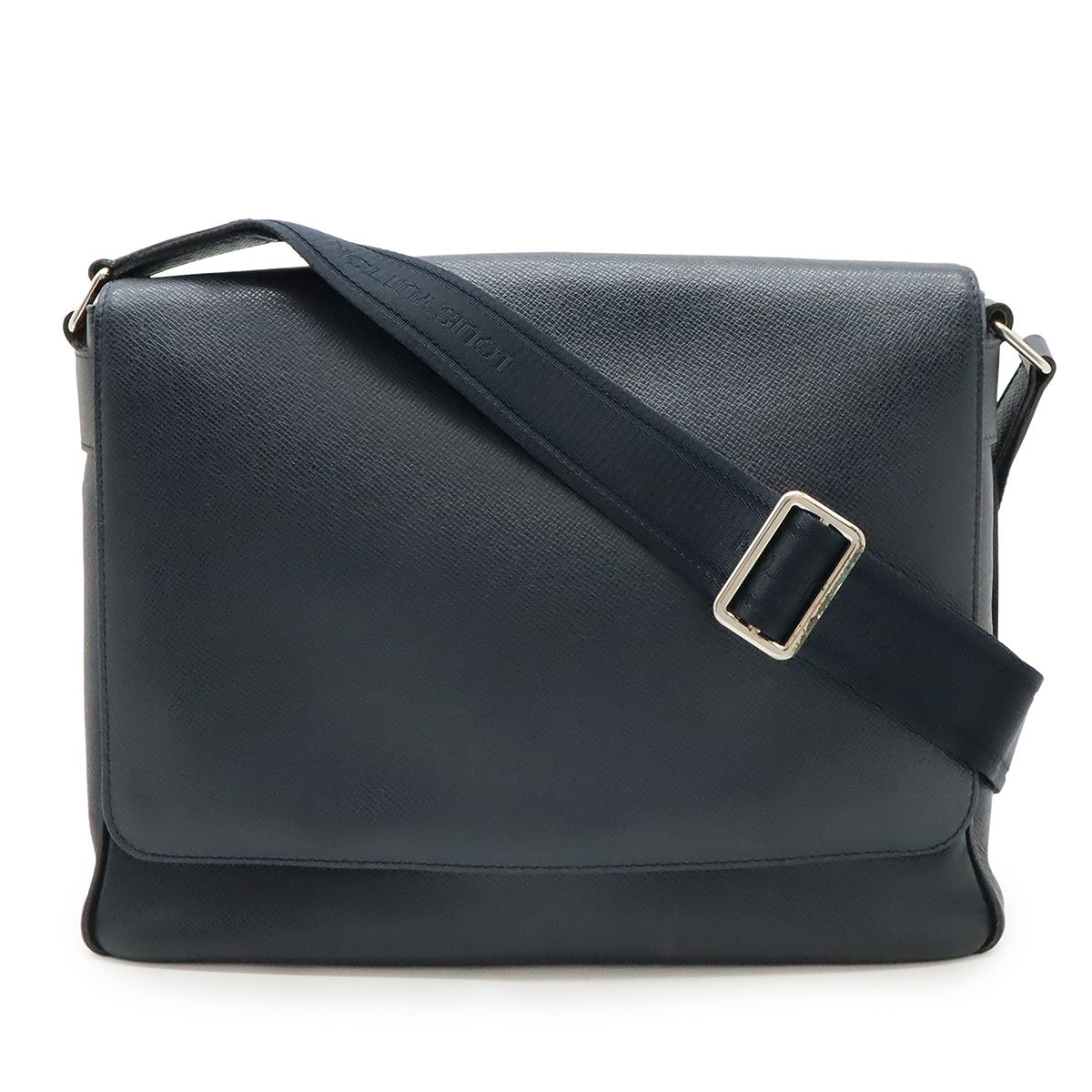 LOUIS VUITTON ルイ ヴィトン タイガ ロマンMM ショルダーバッグ メッセンジャーバッグ レザー ボ ル 濃紺 ダークネイビー M32624