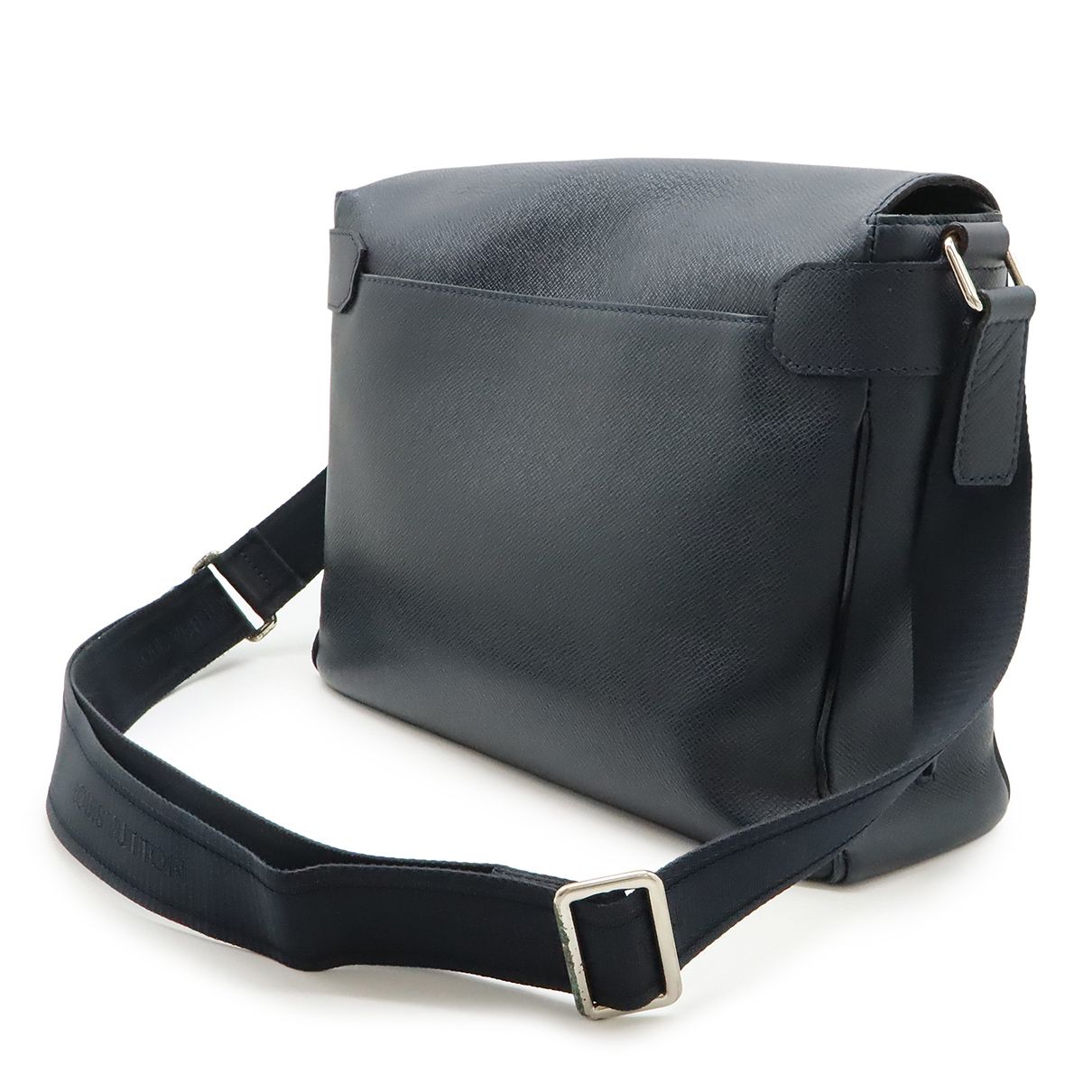 LOUIS VUITTON ルイ ヴィトン タイガ ロマンMM ショルダーバッグ メッセンジャーバッグ レザー ボ ル 濃紺 ダークネイビー M32624