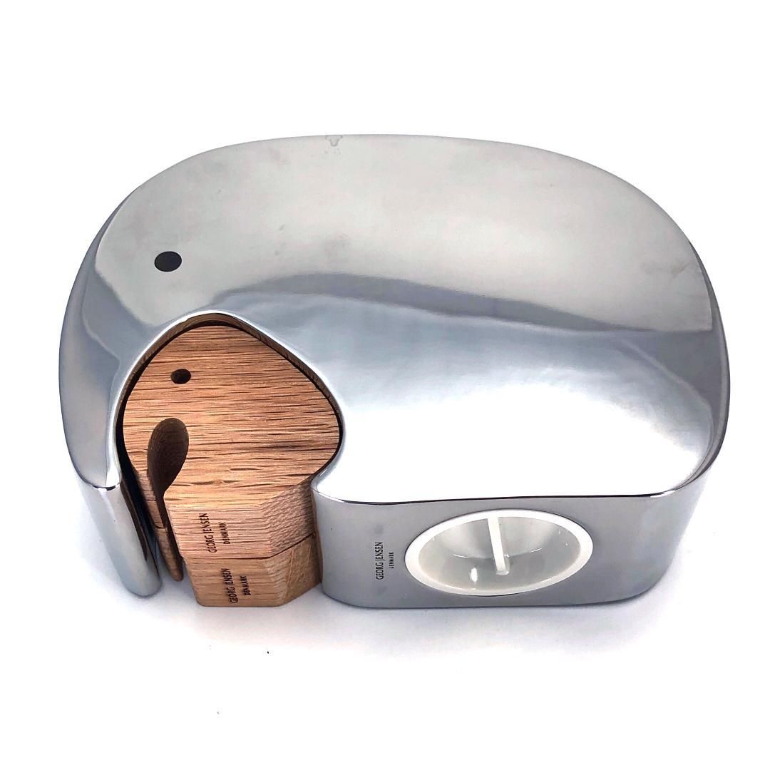 ジョージジェンセン／エレファント 貯金箱 マニファント ウィズ ツインズ Georg Jensen/ジョージ ジェンセン エレファント貯金箱 マニファント