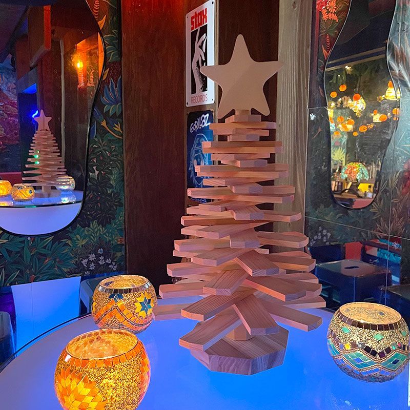 クリスマスツリー ミニツリー テーブルツリー 43cm 卓上 木製 ツリー