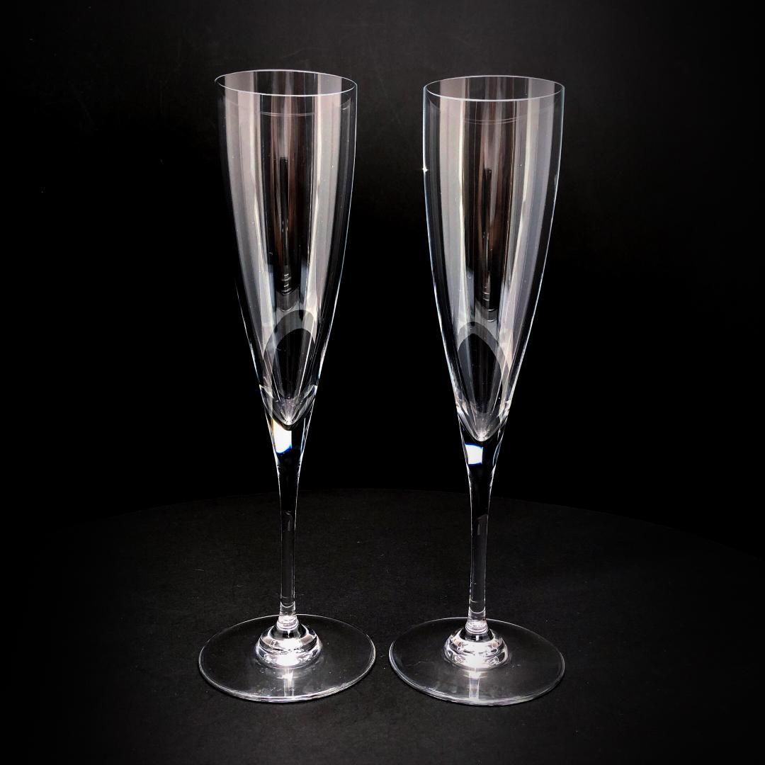 Baccarat バカラ ドン ペリニョン ペア シャンパンフルート 23cm クリスタルグラス クリア BC449