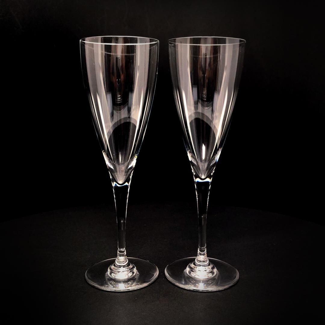 Baccarat バカラ ドン ペリニョン ペア シャンパンフルート 20cm クリスタルグラス クリア BC454