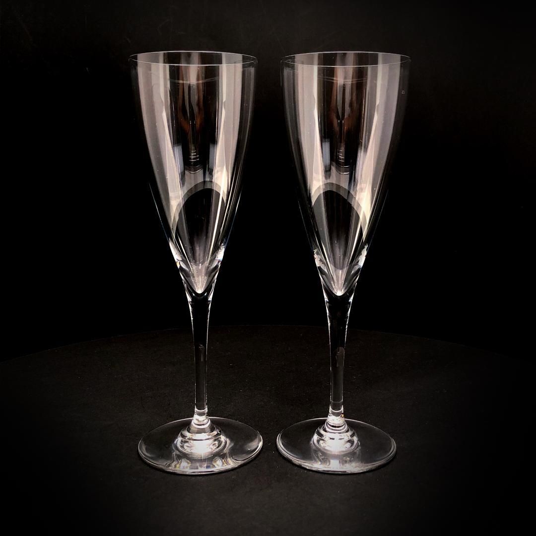 Baccarat バカラ ドン ペリニョン ペア シャンパンフルート 20cm クリスタルグラス クリア BC455