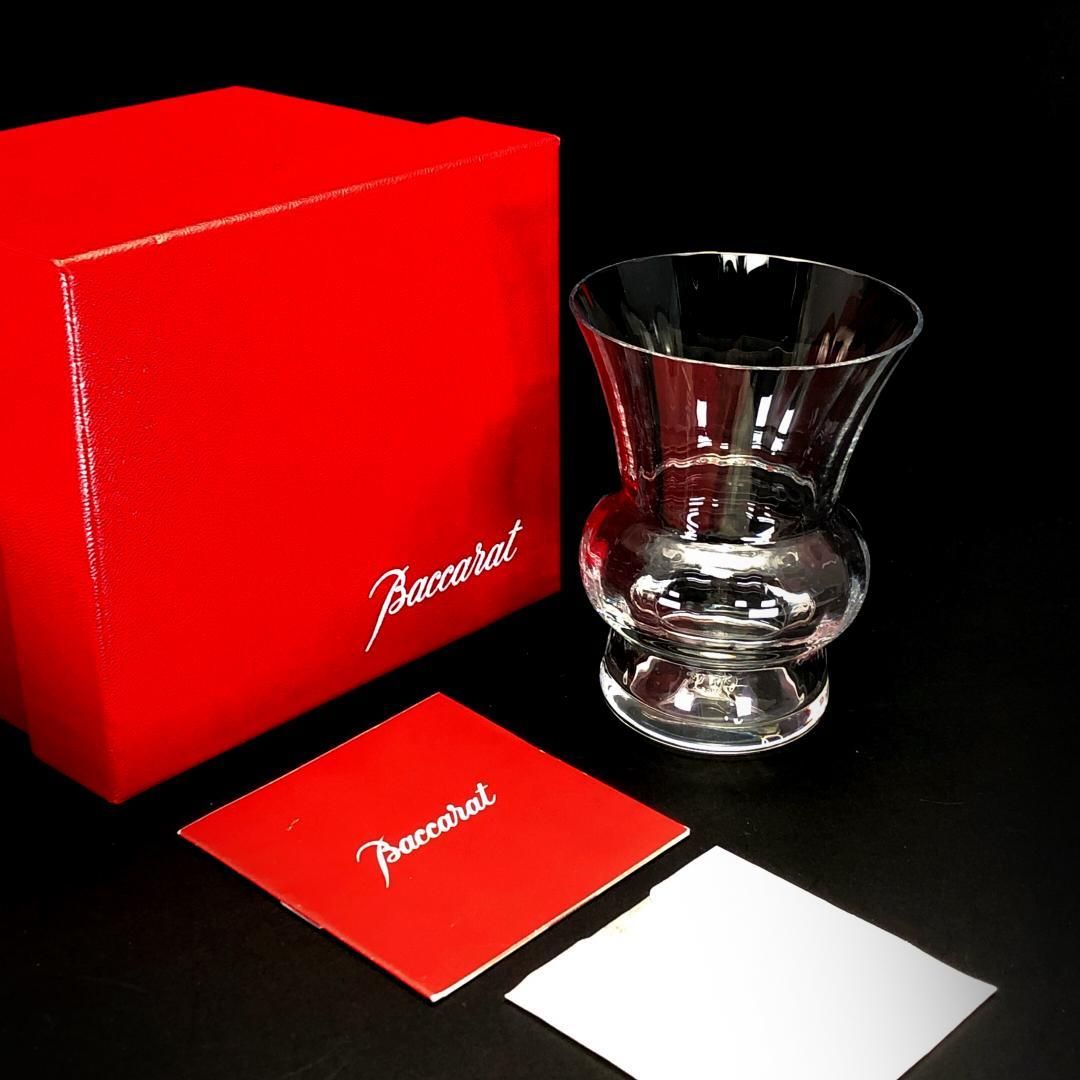 き Baccarat バカラ シャルダンピオニー フラワーベース クリスタルグラス クリア BC477