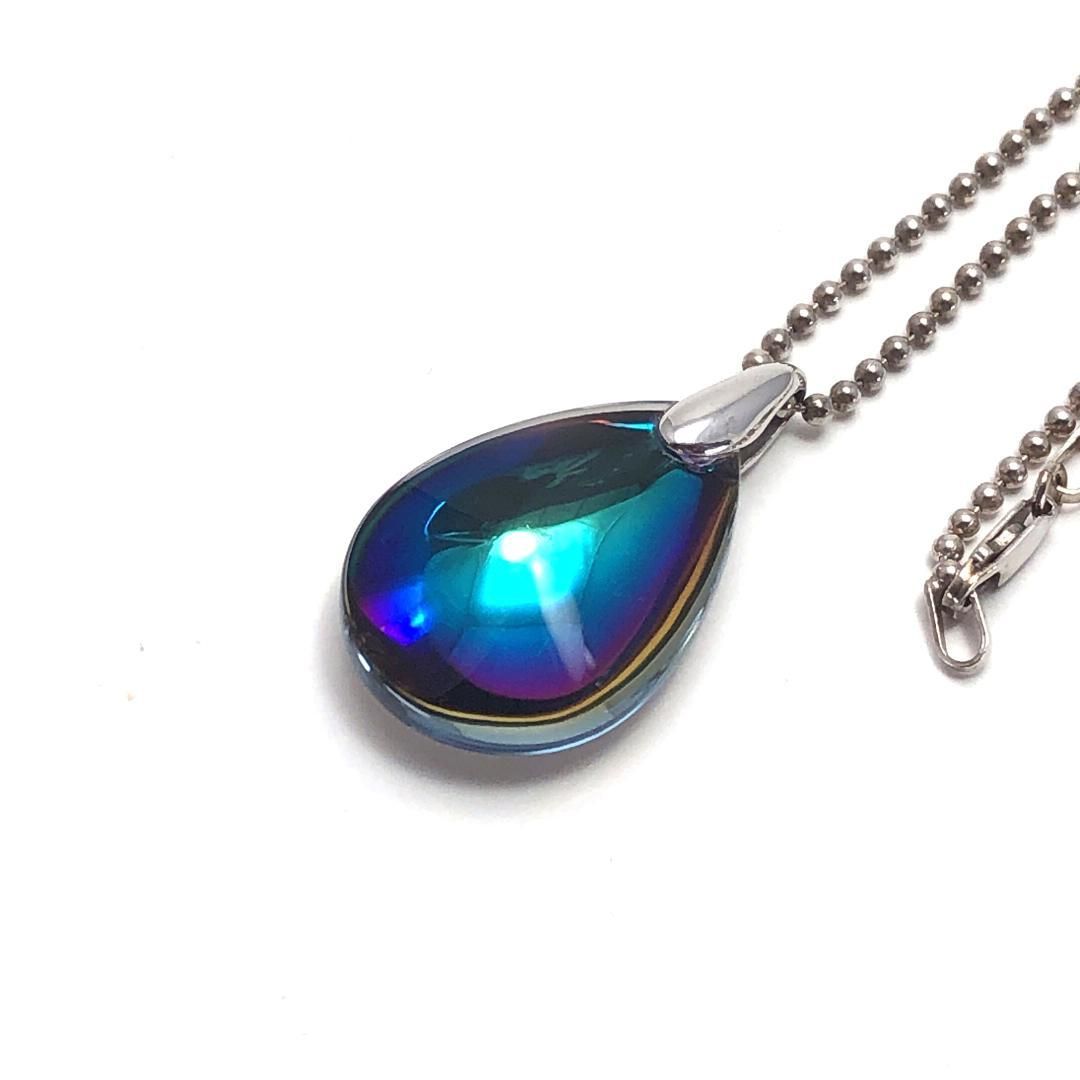 美品】Baccarat バカラ／プジデリック スカラベブルー ネックレス