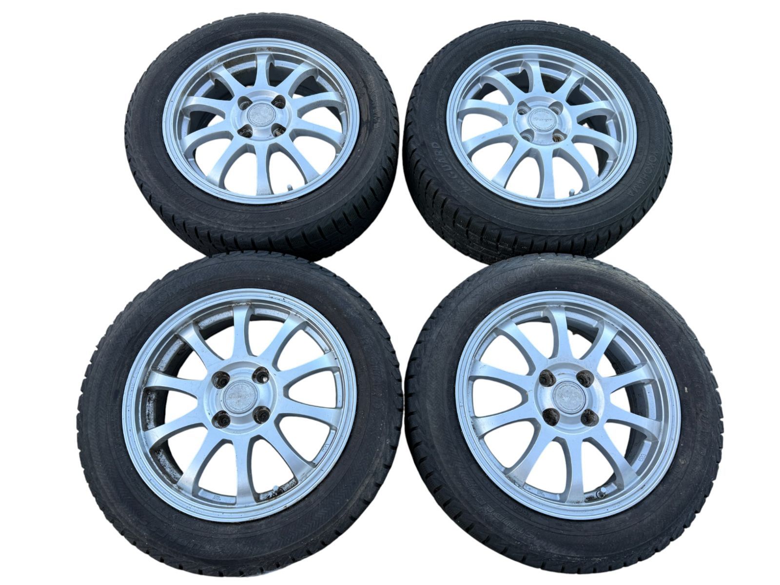 フィット GK3 STRANGER 185|60R15 15×5.5J 5×100 IS ＋50 アルミホイール 社外品 4本セット 管理番号 3357
