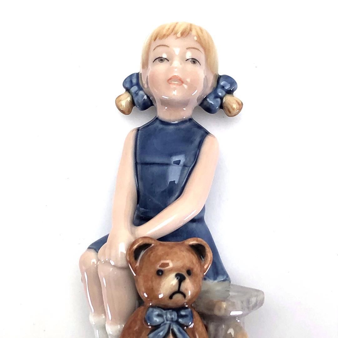 美品 ロイヤルコペンハーゲン フィギュリン フレデリック　ミレニアムモデル 美品・箱付き】Royal Copenhagen ロイヤルコペンハーゲン／女の子