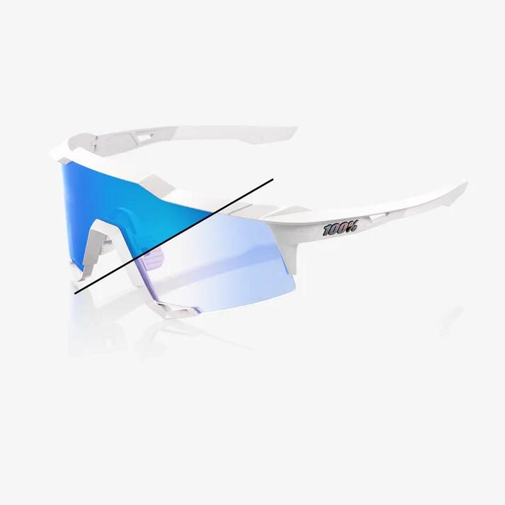 SPEEDCRAFT - Bastill LE Pearl White Glitter / Blue Mirror Photochromic Lens ｜100％ / ワンハンドレッド