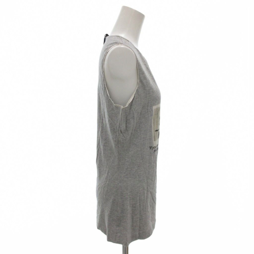 豊富な品揃え。 ドルチェ-ガッバーナ ドルガバ DOLCE-GABBANA タンクトップ ノースリーブ 42 グレー マリリンモンロー プリント |FF GY19 品数豊富！