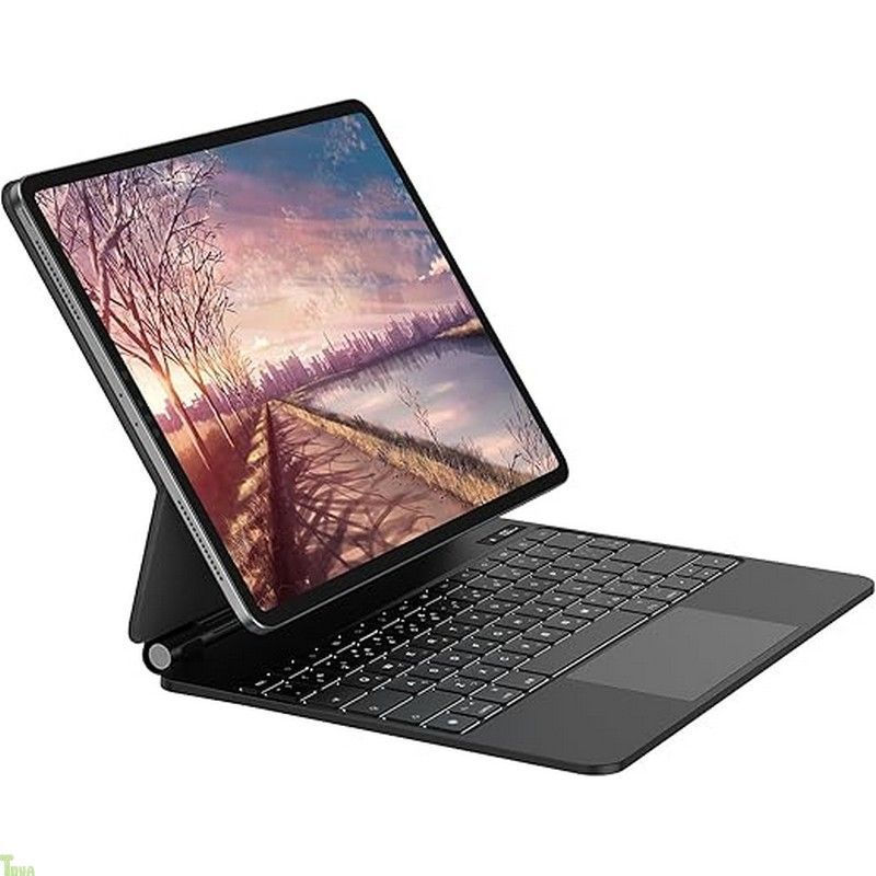 マジックキーボード GOOJODOQ iPad Pro 12.9インチ スマートキーボード iPad Pro 12.9 2018第三世代|2020第四世代|2021第五世代適用 トラックパッド付き ケース 7色バックライト 日本語配列 カバー 日本語