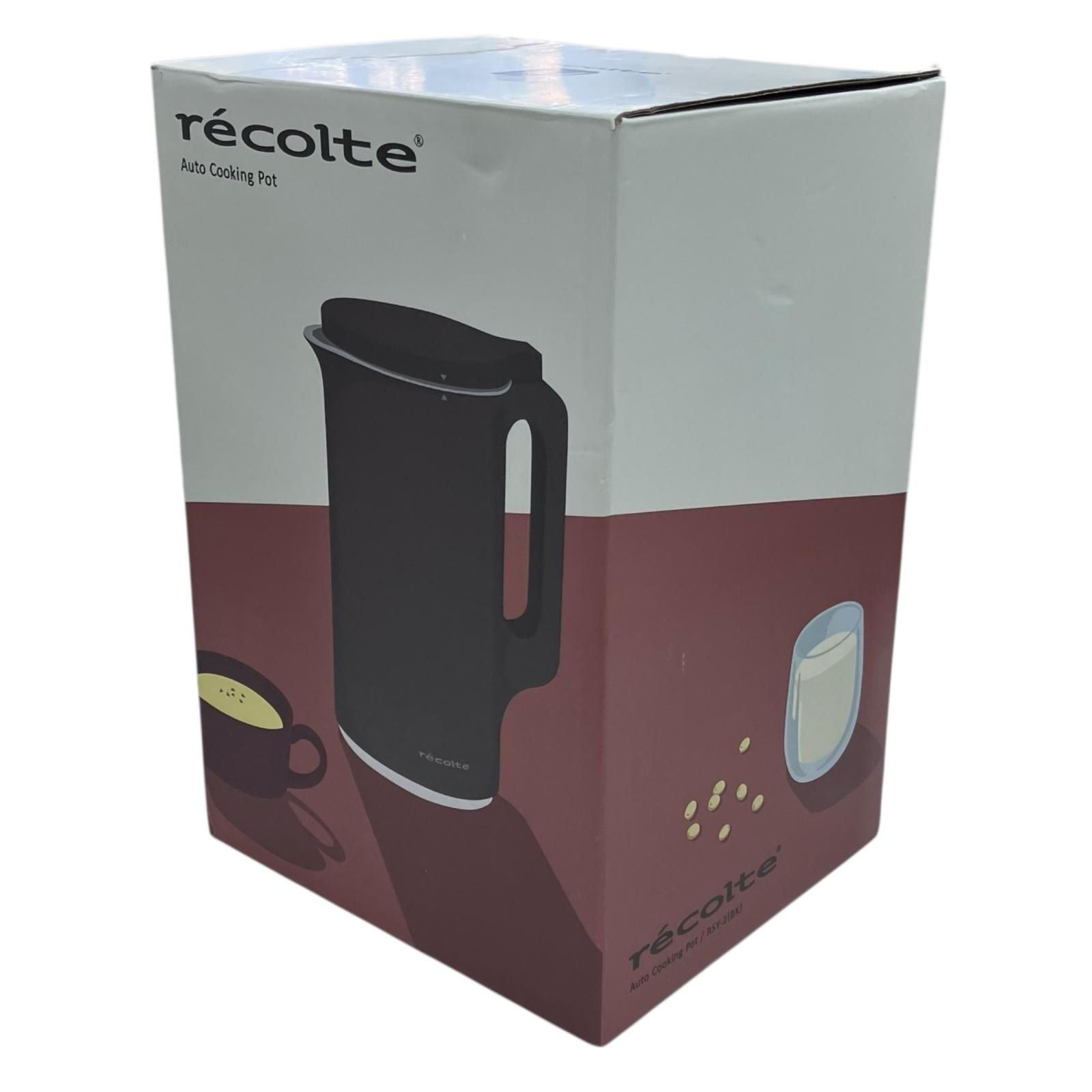 186000 現状品 récolte レコルト 自動調理ポット Auto Cooking Pot RSY-2 ナチュラルブラック