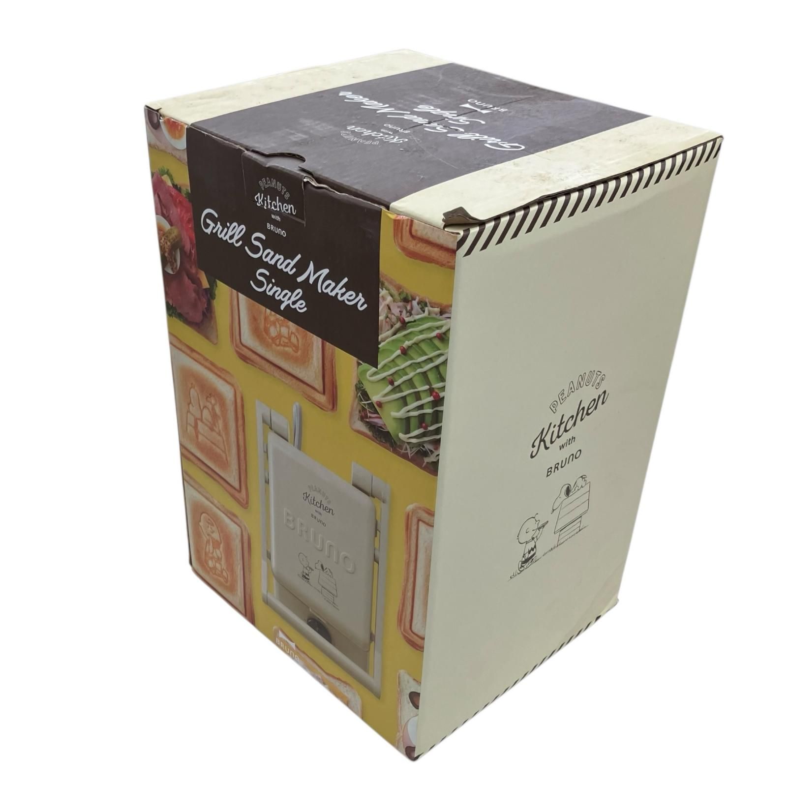 186000 ♥ BRUNO ブルーノ グリルサンドメーカー シングル スヌーピー BOE091-ECRU