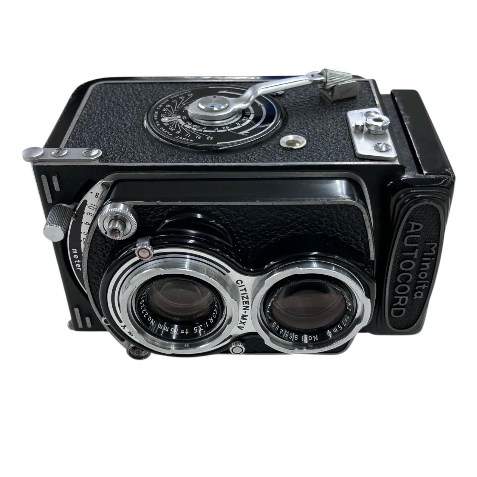 MINOLTA AUTOCORD 二眼レフカメラ 稼働！カバーあり。 MINOLTA