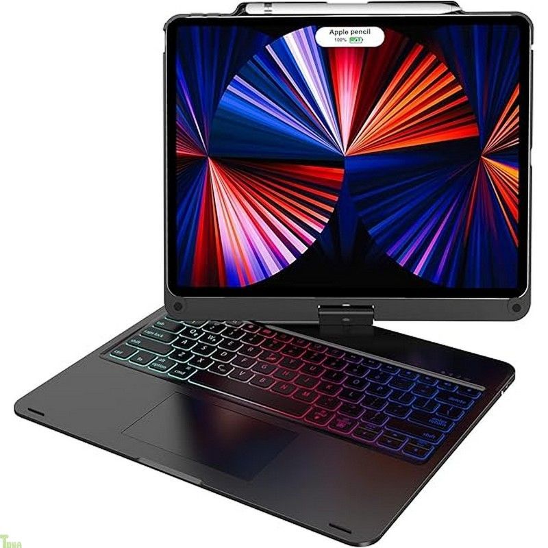 業界独創な設計 360°回転 iPad Air13インチ キーボード M3 2025 M2 2025 iPad Pro 12.9 キーボードケース 第6| 5|4|3世代対応 高精度タッチパッド付き 7色バ ックライト ipad pro キーボー