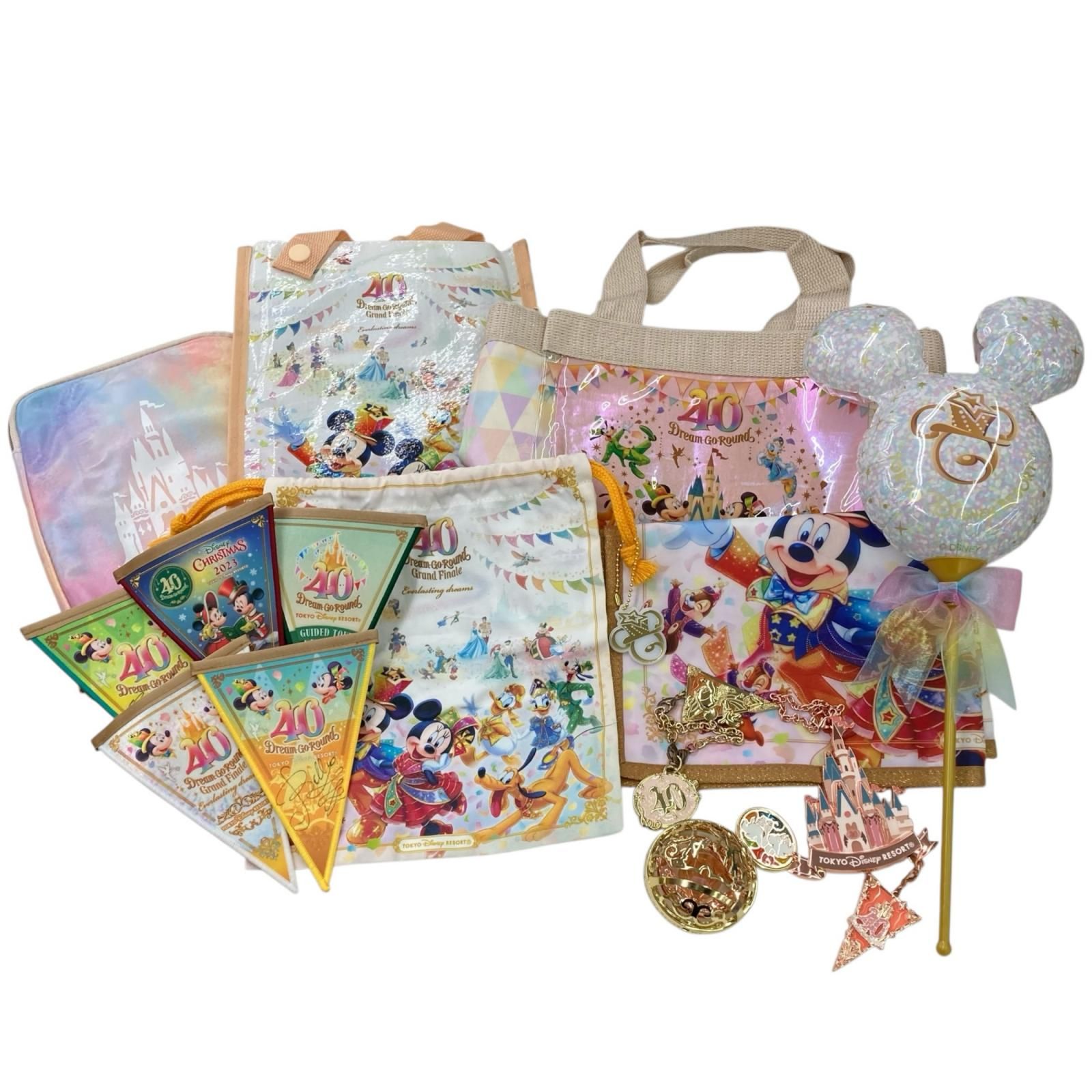 186001 ディズニーリゾート 40周年 DREAM-GO-ROUND グッズ 13点まとめ売り