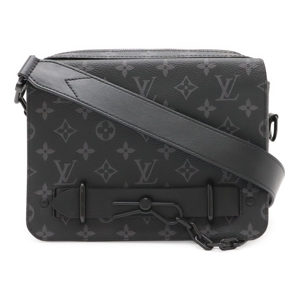 LOUIS VUITTON ルイ ヴィトン モノグラムエクリプス スティーマー メッセンジャー ショルダーバッグ 斜め掛け 2WAY セカンドバッグ M45585