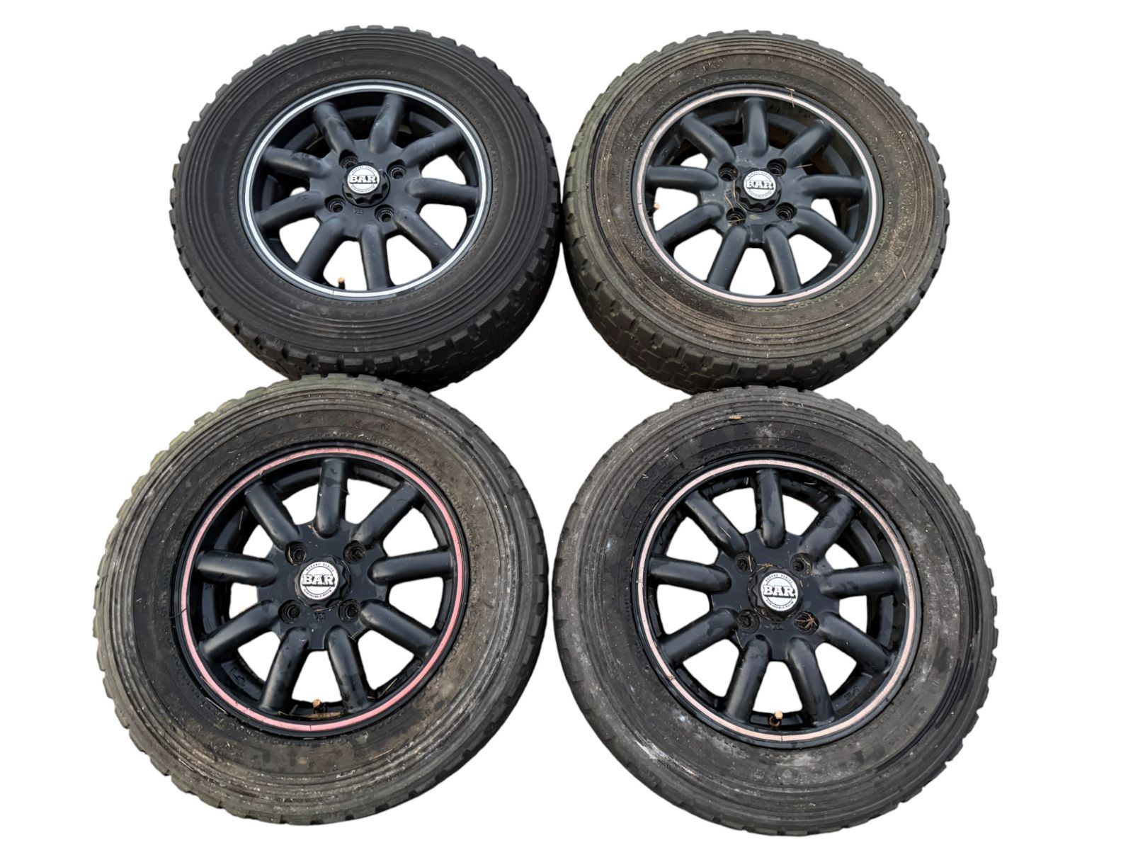BARONE 175|70R13 13×4.5B 4×100 IS ＋42 アルミホイール 社外品 4本セット
