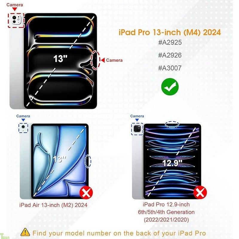 Fintie フィンティー ハイブリッド スリムケース iPad Pro 13インチ M4 2025用 Pencilホルダー内蔵 耐衝撃カバー 透明なバックシェル付き 自動ウェイク|スリープ ミッドナイトグリーン a VETTDRUCK_DE