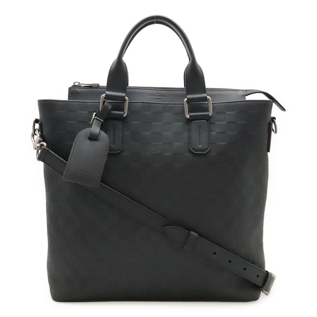 LOUIS VUITTON ルイ ヴィトン ダミエアンフィニ デイリー トート トートバッグ ビジネスバッグ 2WAY ショルダーバッグ オニキス ブラック 黒 N41561