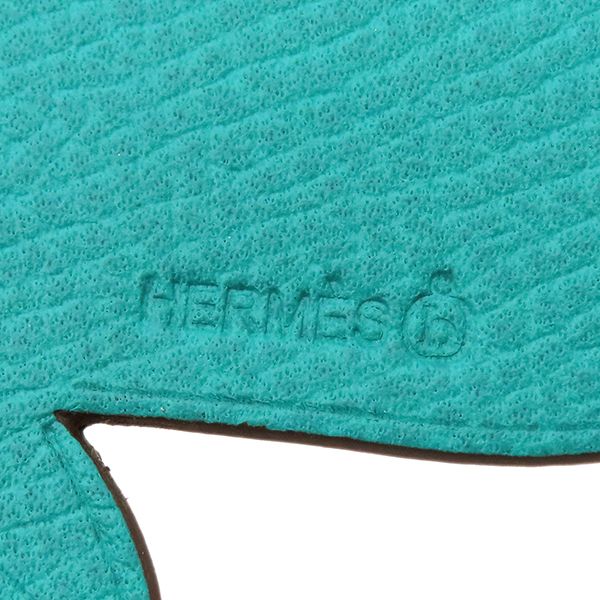 エルメス HERMES チャーム プティアッシュ ゾウ レザー オレンジ  