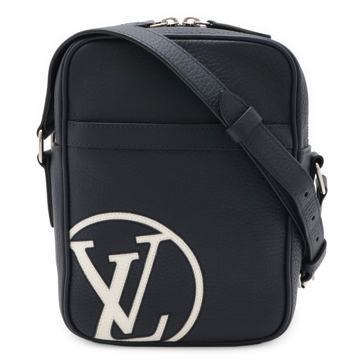 LOUIS VUITTON ルイ ヴィトン LVサークル ダヌーブPM ショルダーバッグ 斜め掛け トリヨンレザー アンディゴブルー 紺 ネイビー M54787