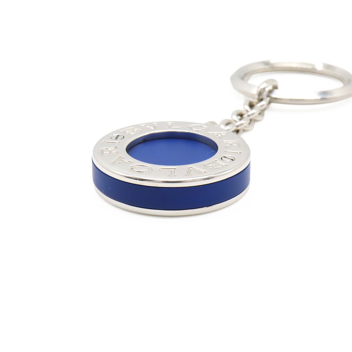 BVLGARI ブルガリ ブルガリブルガリ キーリング キーホルダー SV 925 シルバー ブルー 34891 キーホルダー キーリング 小物