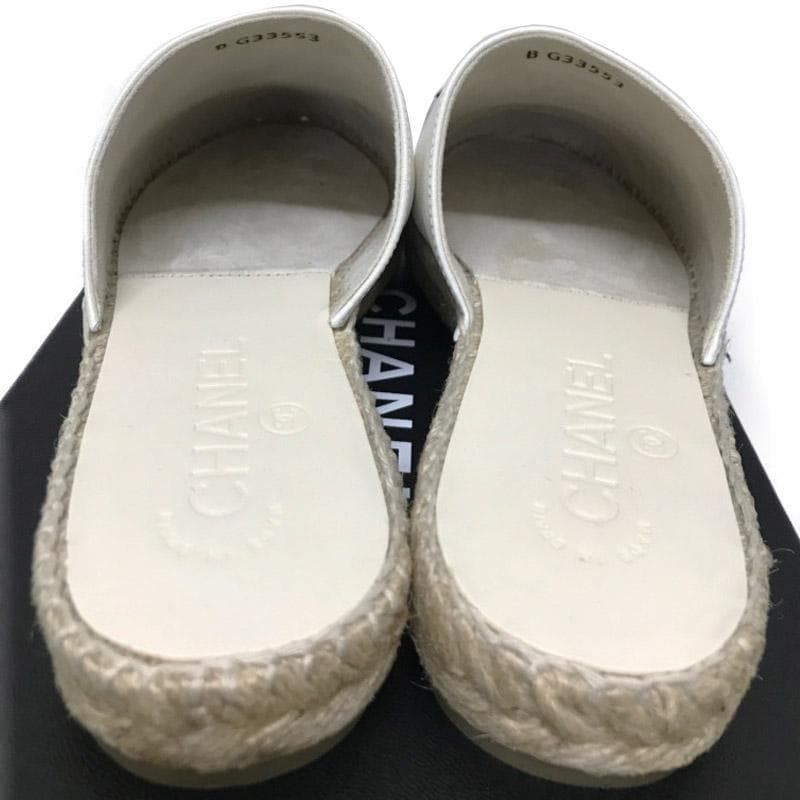 新作登場！ CHANEL シャネル ココマーク エスパドリーユ 36 23.0cm サンダル 100％品質保証！