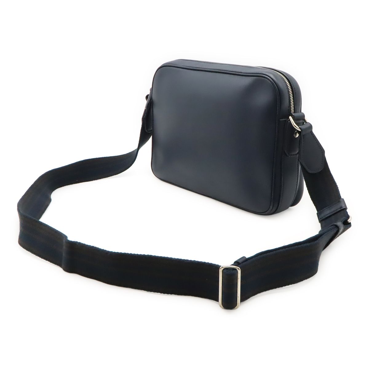 dunhill ダンヒル ハムステッド シティ ショルダーバッグ メッセンジャー 斜め掛け レザー ネイビー 紺 24R3128