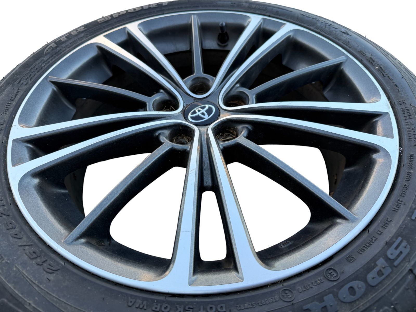 zn6 後期GTグレード純正ホイール+215/45R17スタッドレスタイヤ 4本