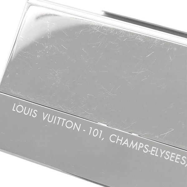 ルイヴィトン LOUIS VUITTON カードケース ポルト カルト シャンゼリゼ メタル シルバー シルバー金具 銀 M 65227 AN 1115 箱