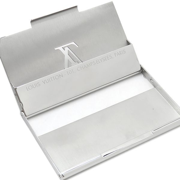 ルイヴィトン LOUIS VUITTON カードケース ポルト カルト シャンゼリゼ メタル シルバー シルバー金具 銀 M 65227 AN 1115 箱