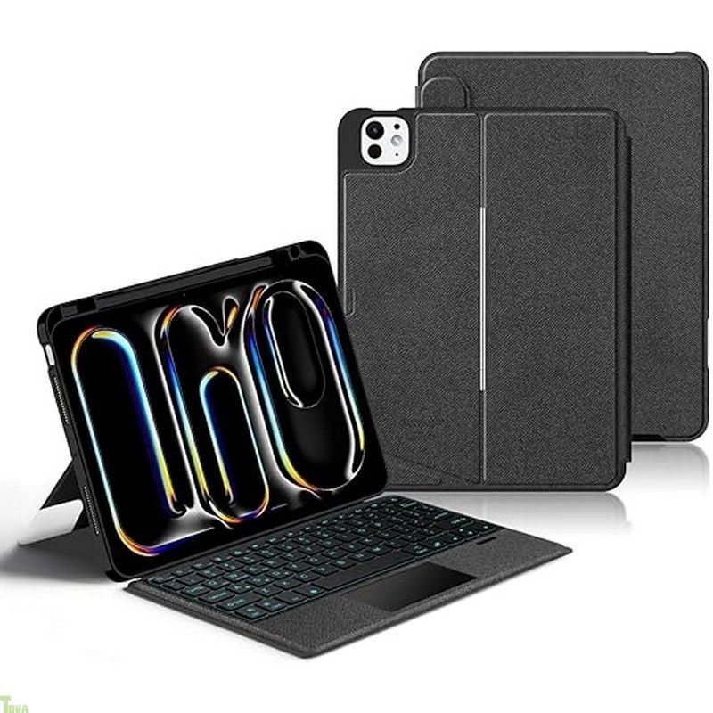 縦置き対応 2025 2025 iPad Air 13インチ M3|M2 キーボード タッチパッド バックライト付き マグネット式 ケース 分離式 iPad Pro 12.9 第6|5|4|3世代 キーボードケース トラックパッド付き a