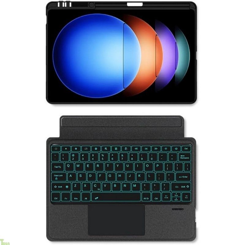 縦置き対応 2025 2025 iPad Air 13インチ M3|M2 キーボード タッチパッド バックライト付き マグネット式 ケース 分離式 iPad Pro 12.9 第6|5|4|3世代 キーボードケース トラックパッド付き a VETTDRUCK_DE