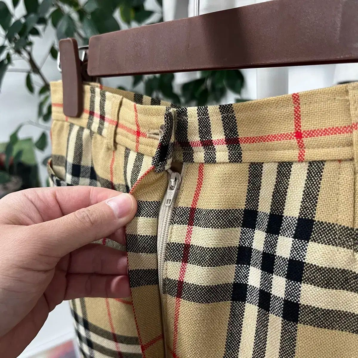 BURBERRY バーバリー ノヴァチェック ウールスカート 26 GULLKHAN_COM