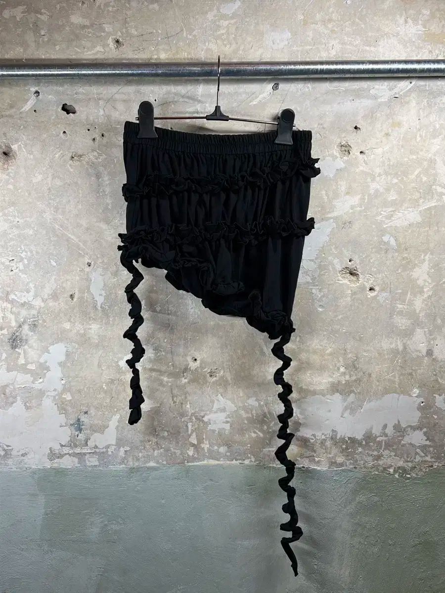 YY ブラックコットンミニスカート