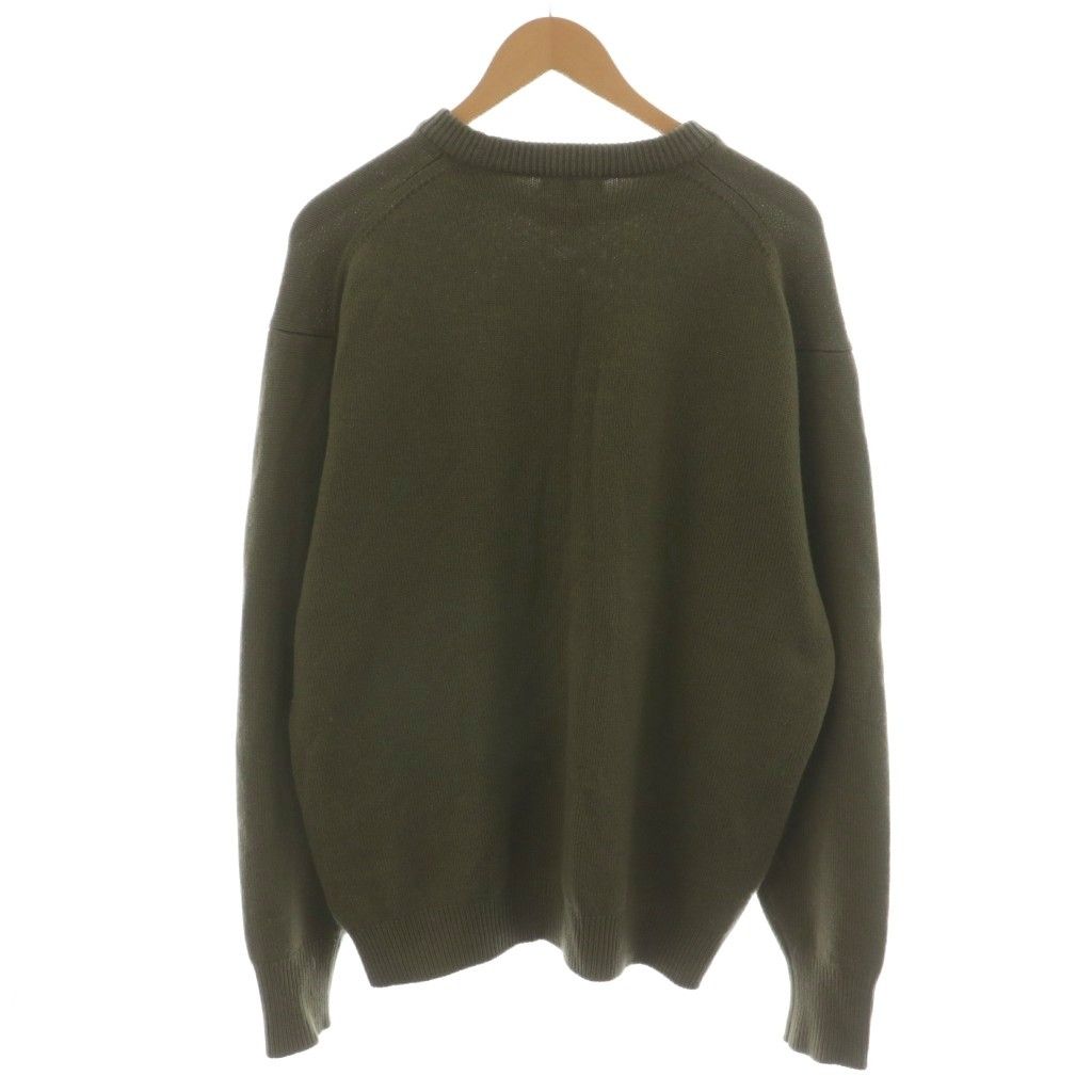 ヘリル HERILL GOLDENCASH PULLOVER ニット セーター 長袖 カシミヤ 3 カーキ 21-080-HL-8000-3 AN51