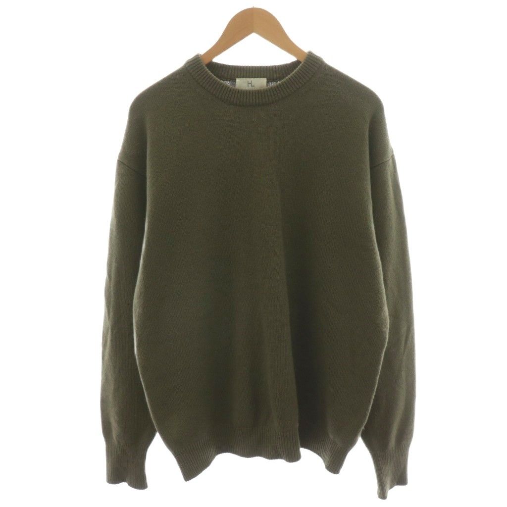 ヘリル HERILL GOLDENCASH PULLOVER ニット セーター 長袖 カシミヤ 3 カーキ 21-080-HL-8000-3 AN51